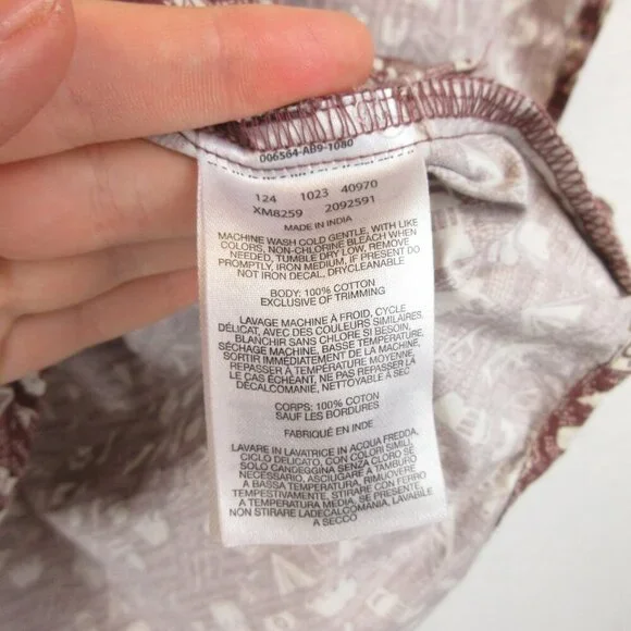 Columbia Camp Shirt Size M Burgandy Red Short Sleeve Bushcraft Motif - Picture 6 of 12